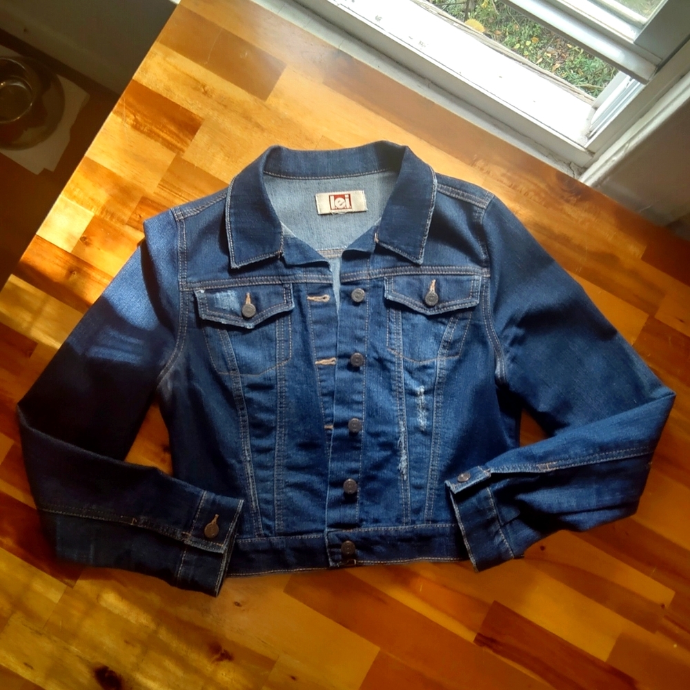 Denim jacket, l. e. i, size M